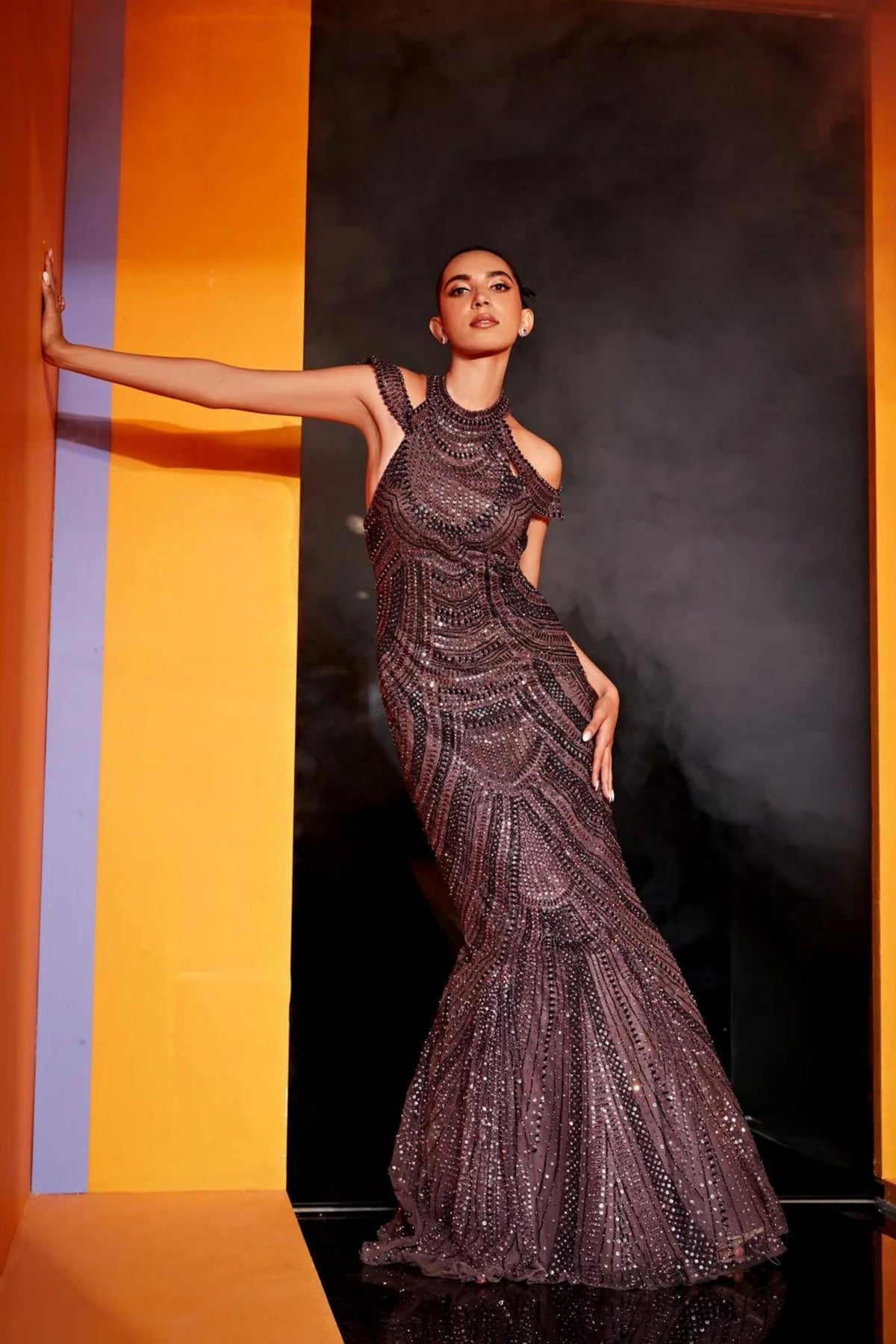 Ilana Dark Mauve Gown
