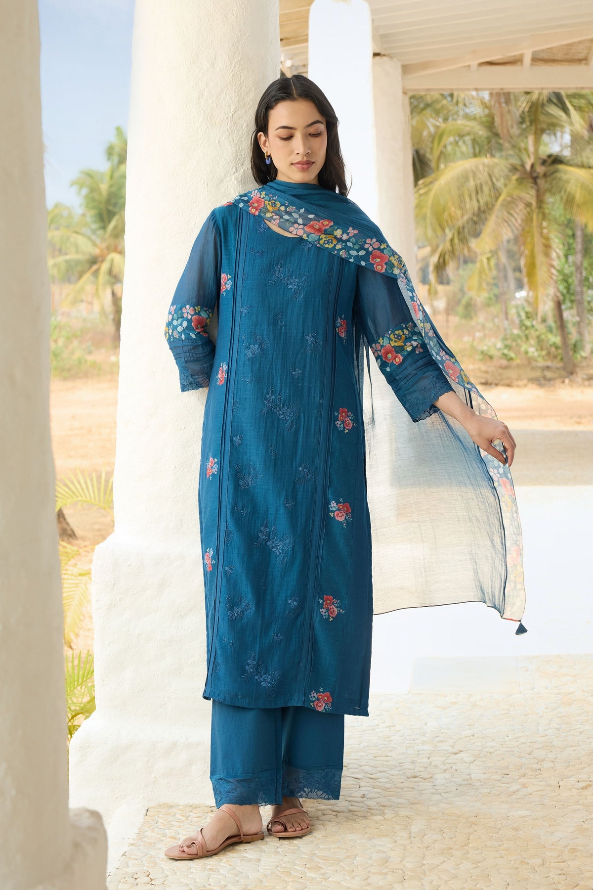 Sapphire Embroidered Kurta Set