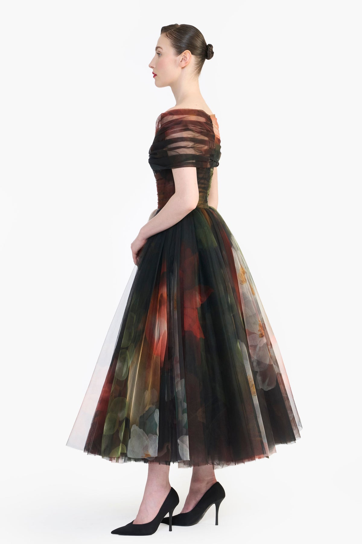 Sculpted Draped Midi