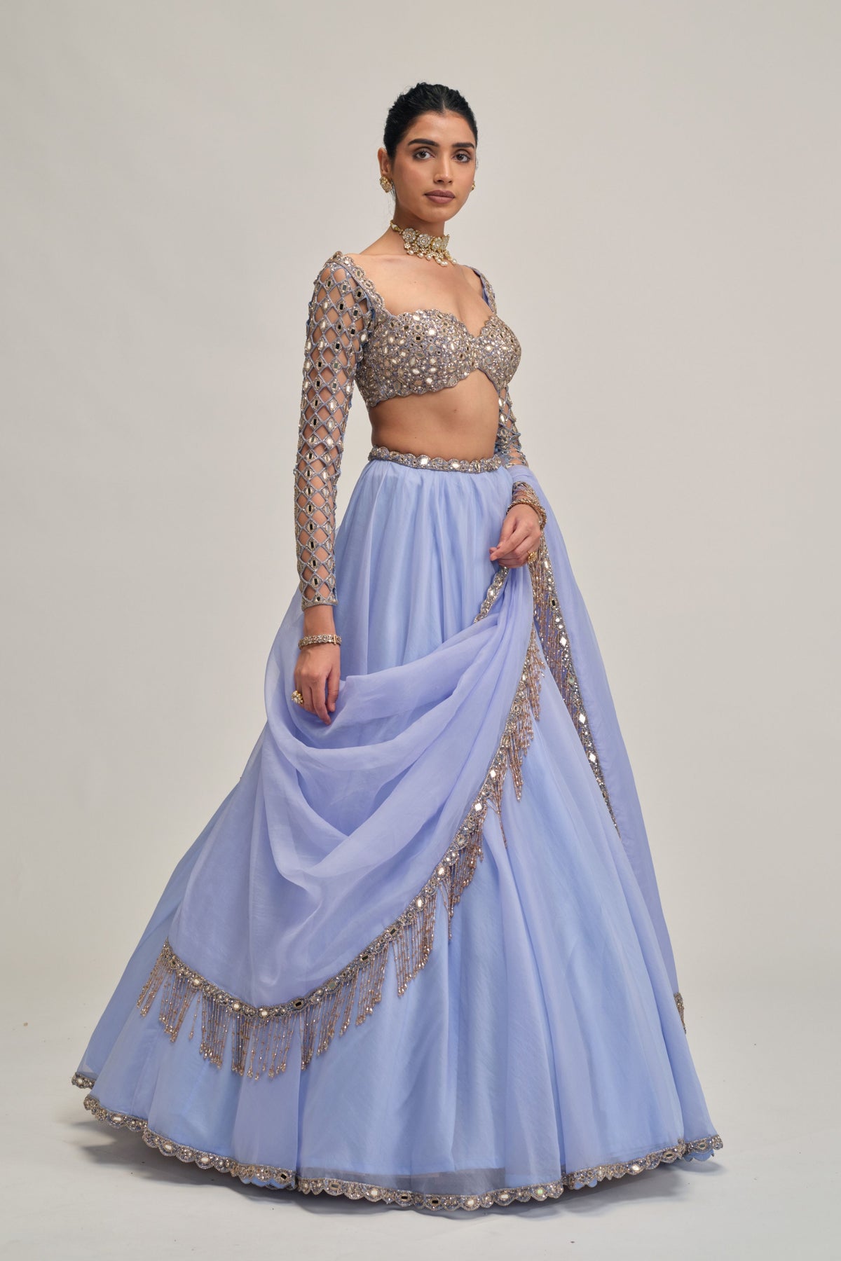 Dew Mirror Lehenga Set