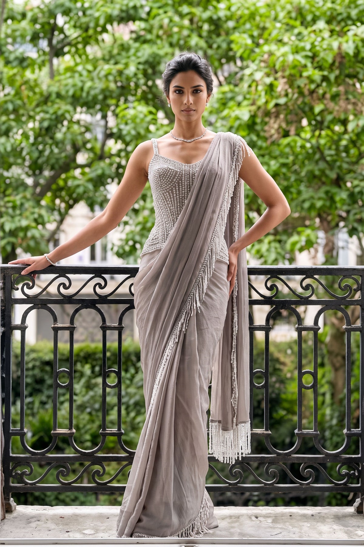 Vesper Draped Saree Set
