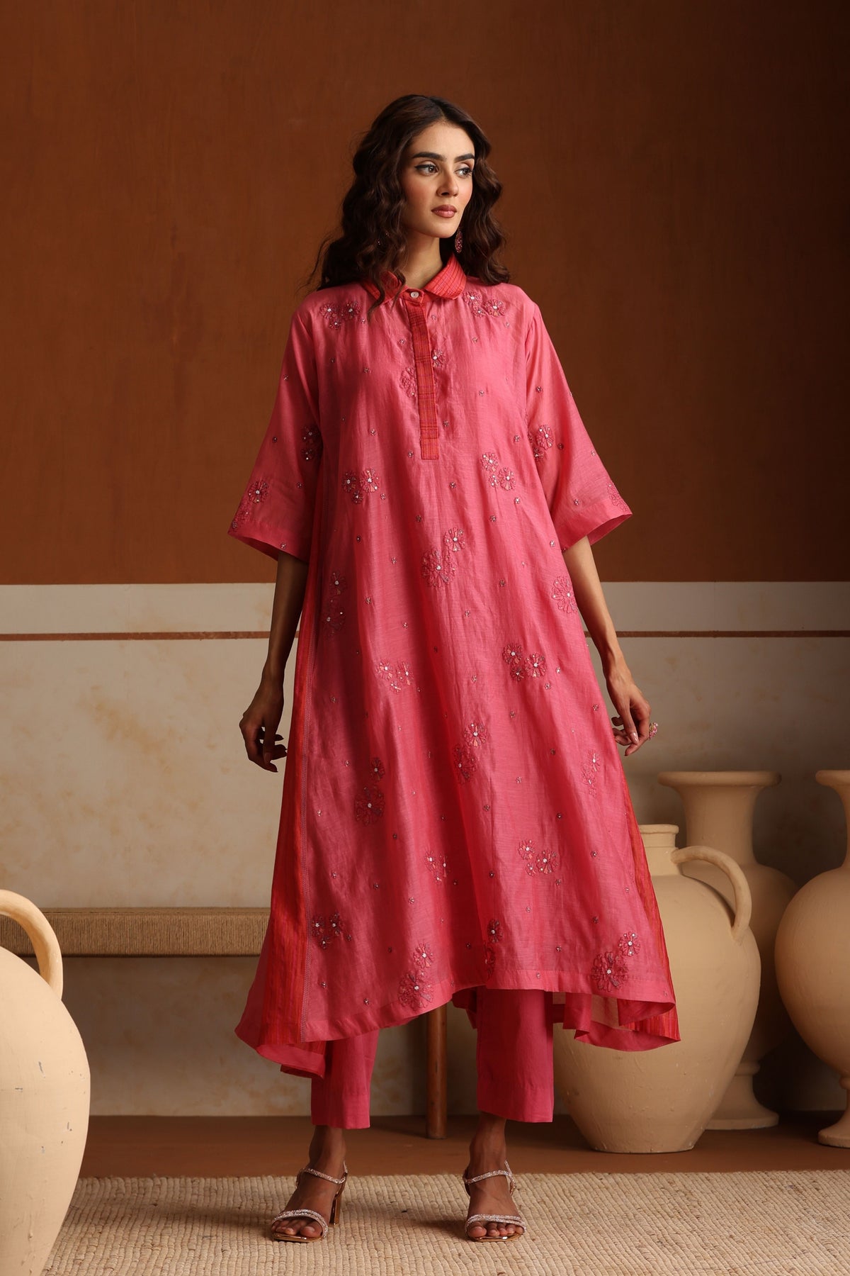 Hibiscus Kurta and Pants