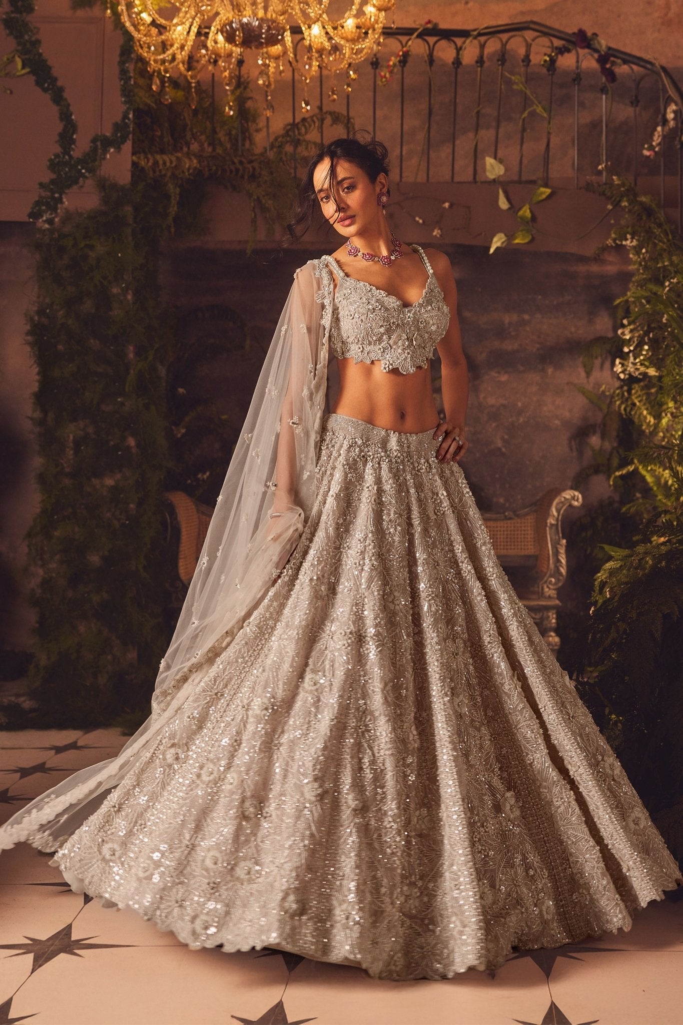 Luminous Lehenga Set - Roqa - Elahe