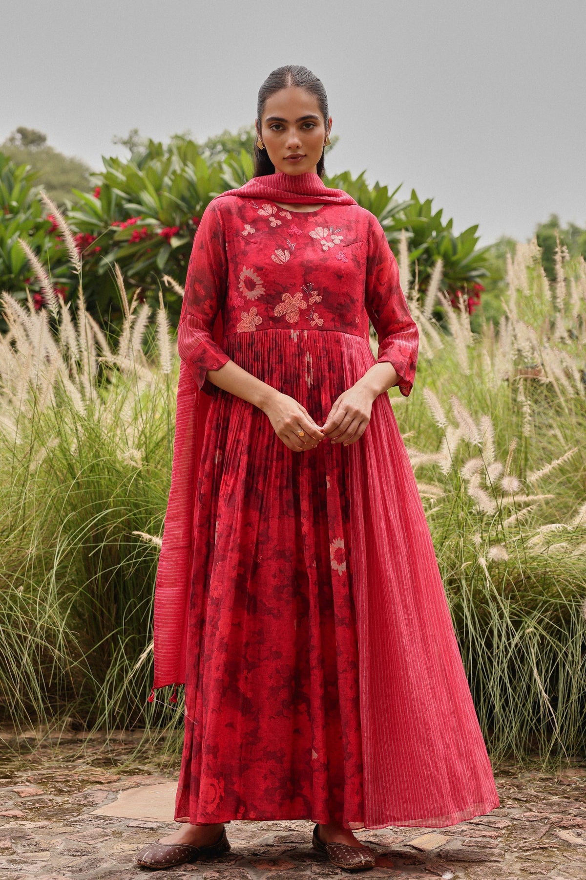 Rosewood Bloom Anarkali