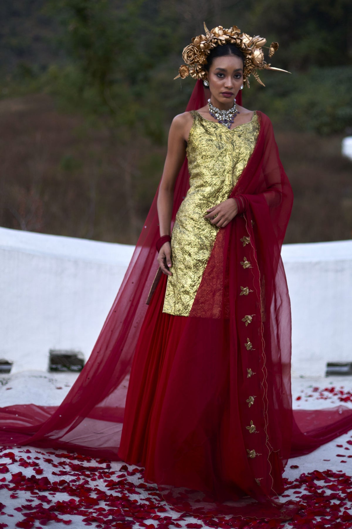 Rosein Lehenga Set