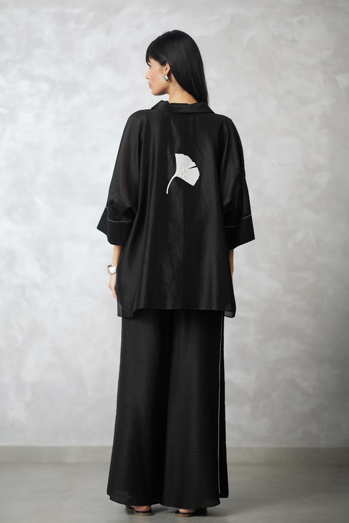 Black Ginkgo Co-ord Set