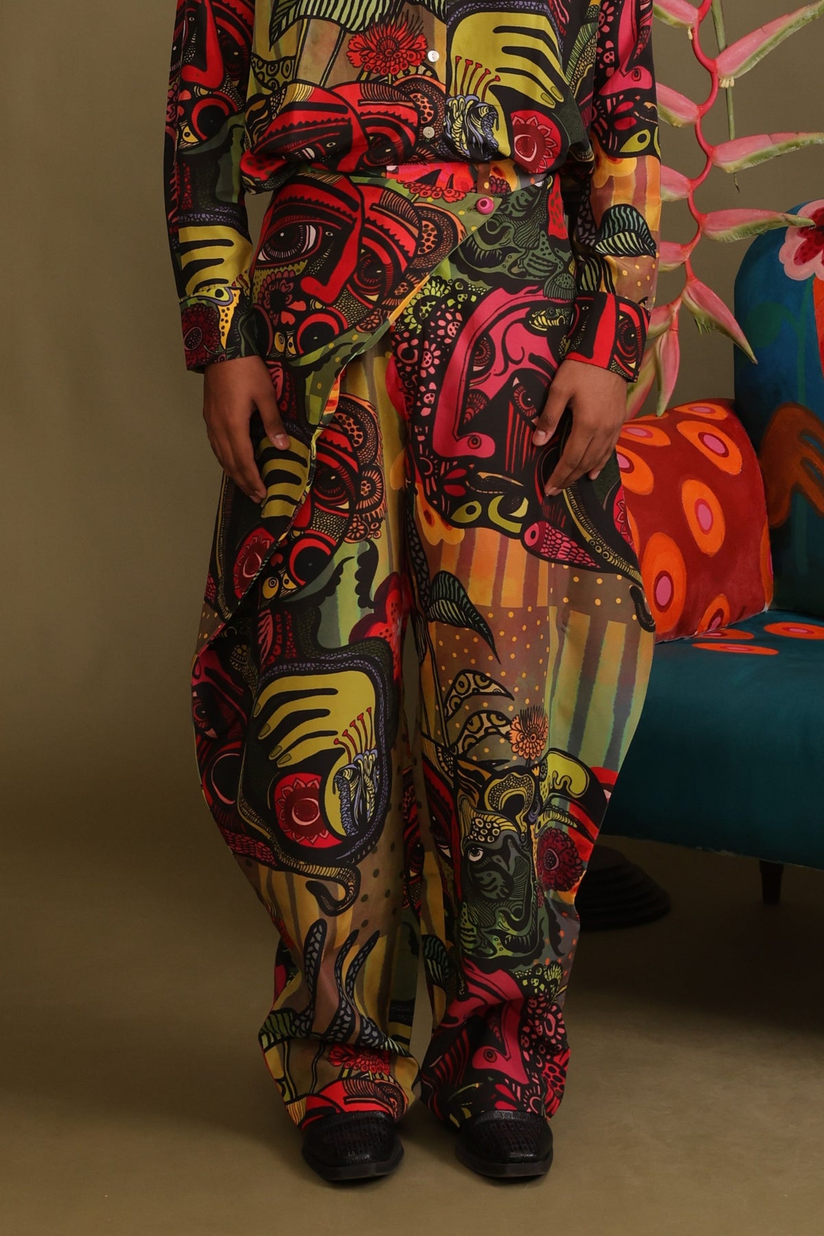 Junnon Butterfly Printed Shirt