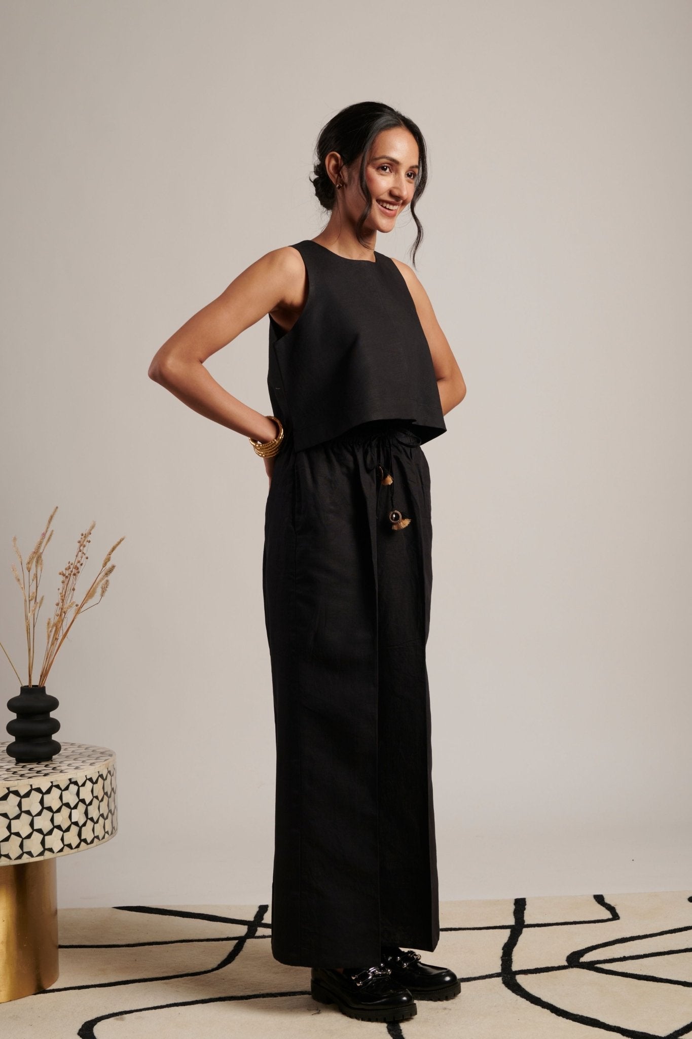 Night Sky Celeste Trousers - Moh India - Elahe