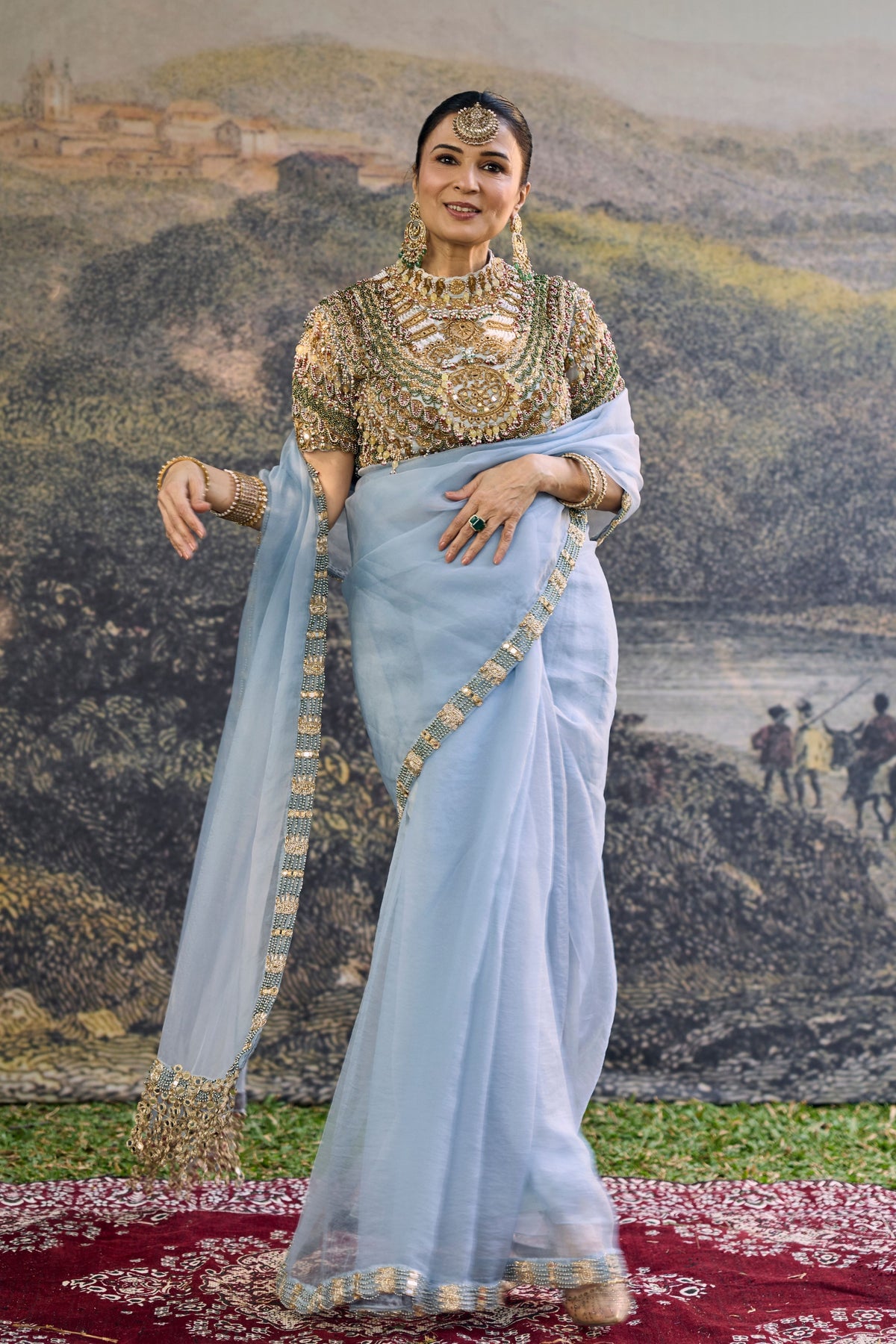 Neelambari Saree Set
