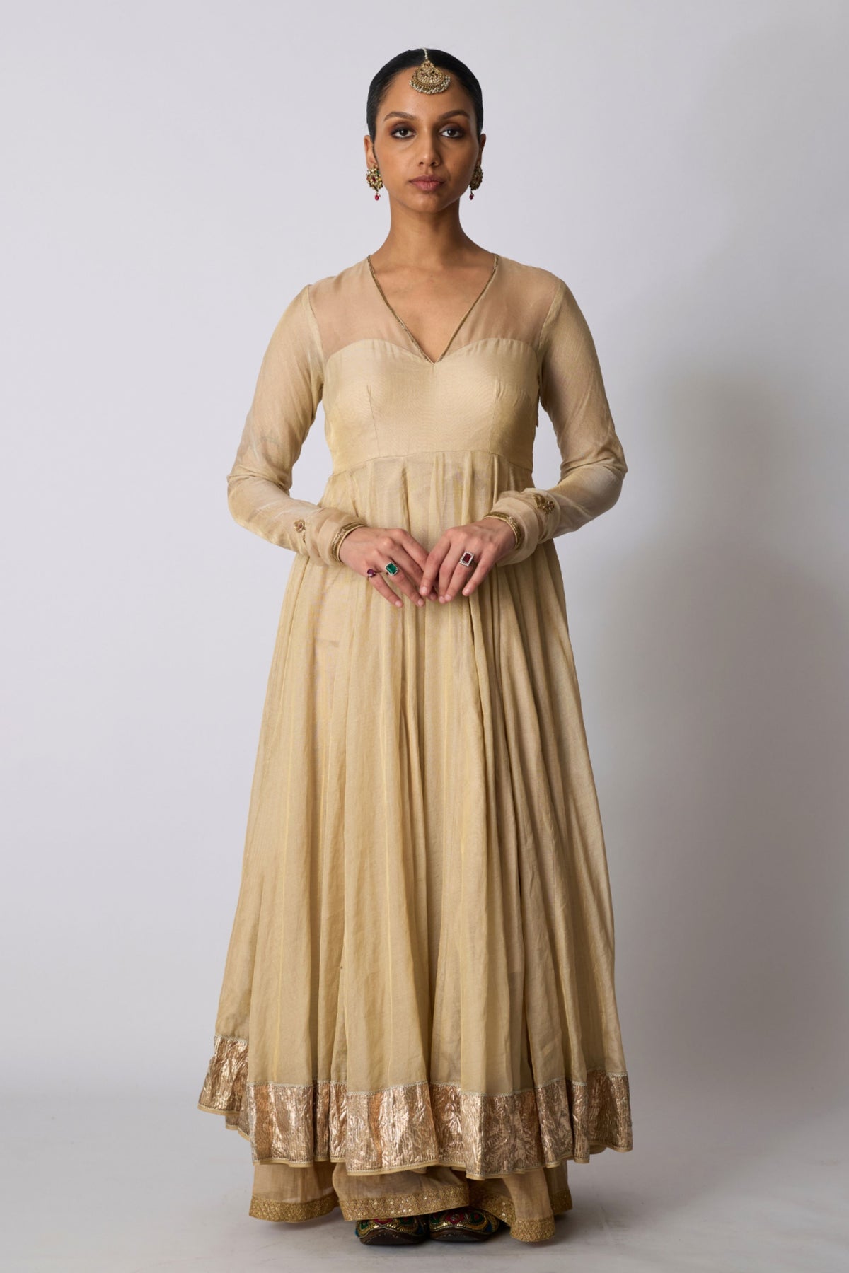 Tulsi Anarkali Set