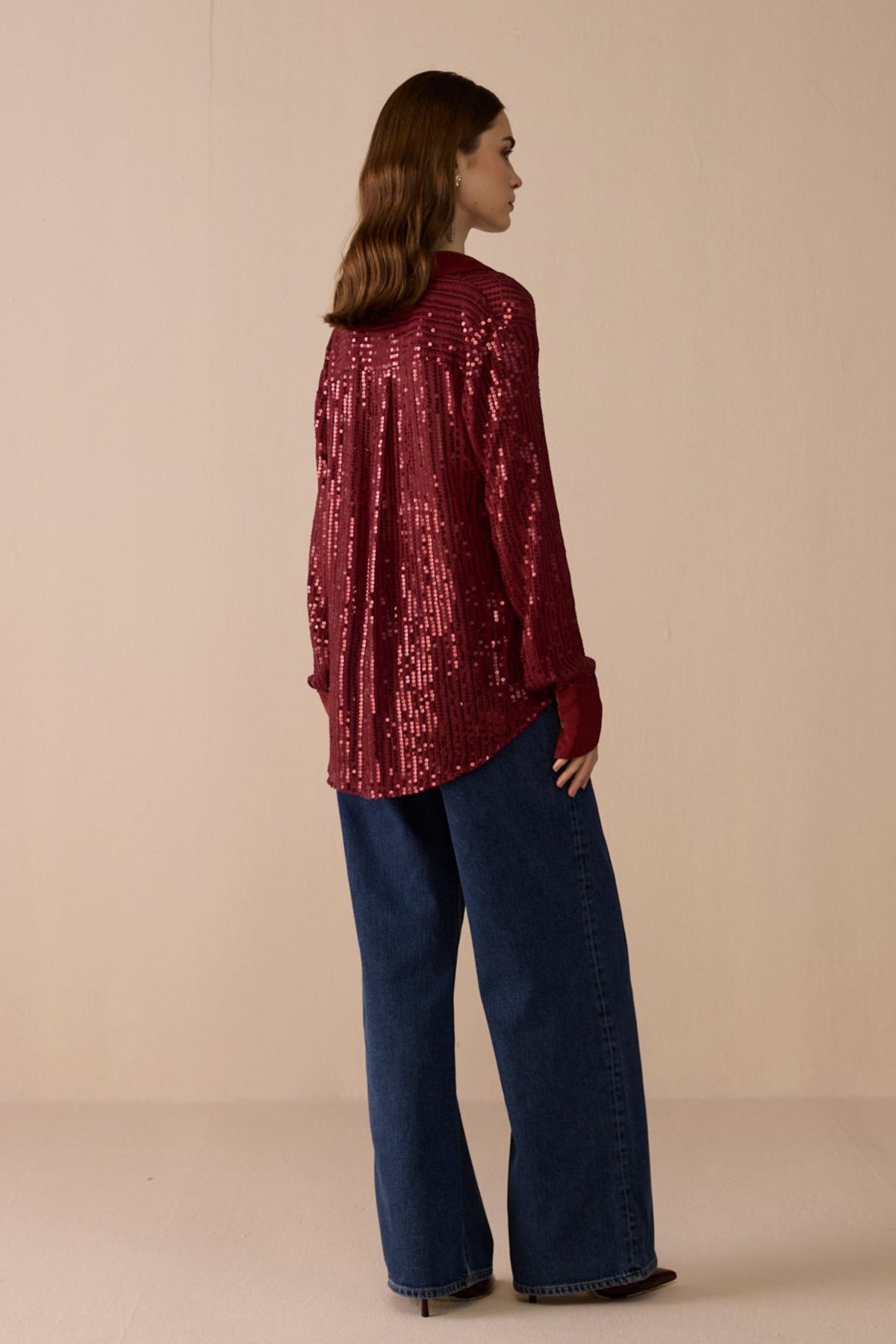 Burgundy Glam Shirt