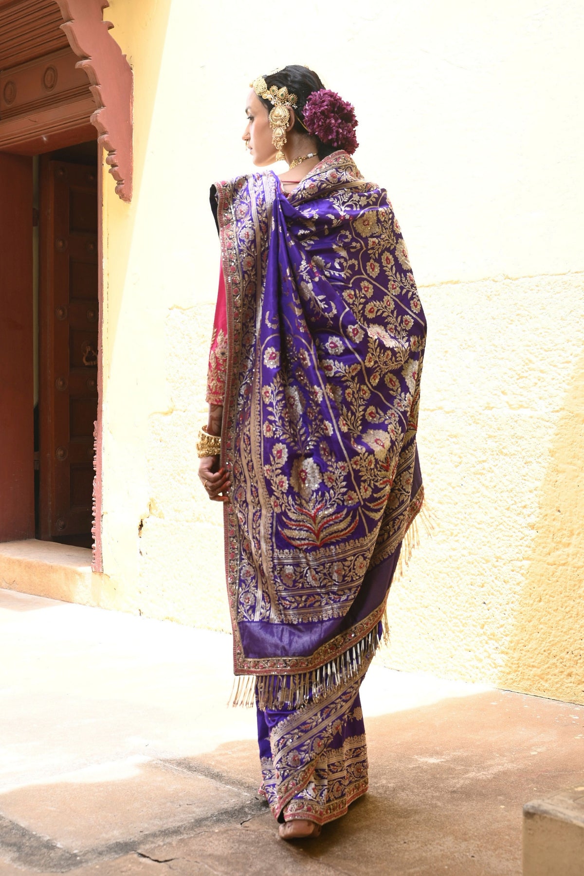 Gayatri Purple Saree