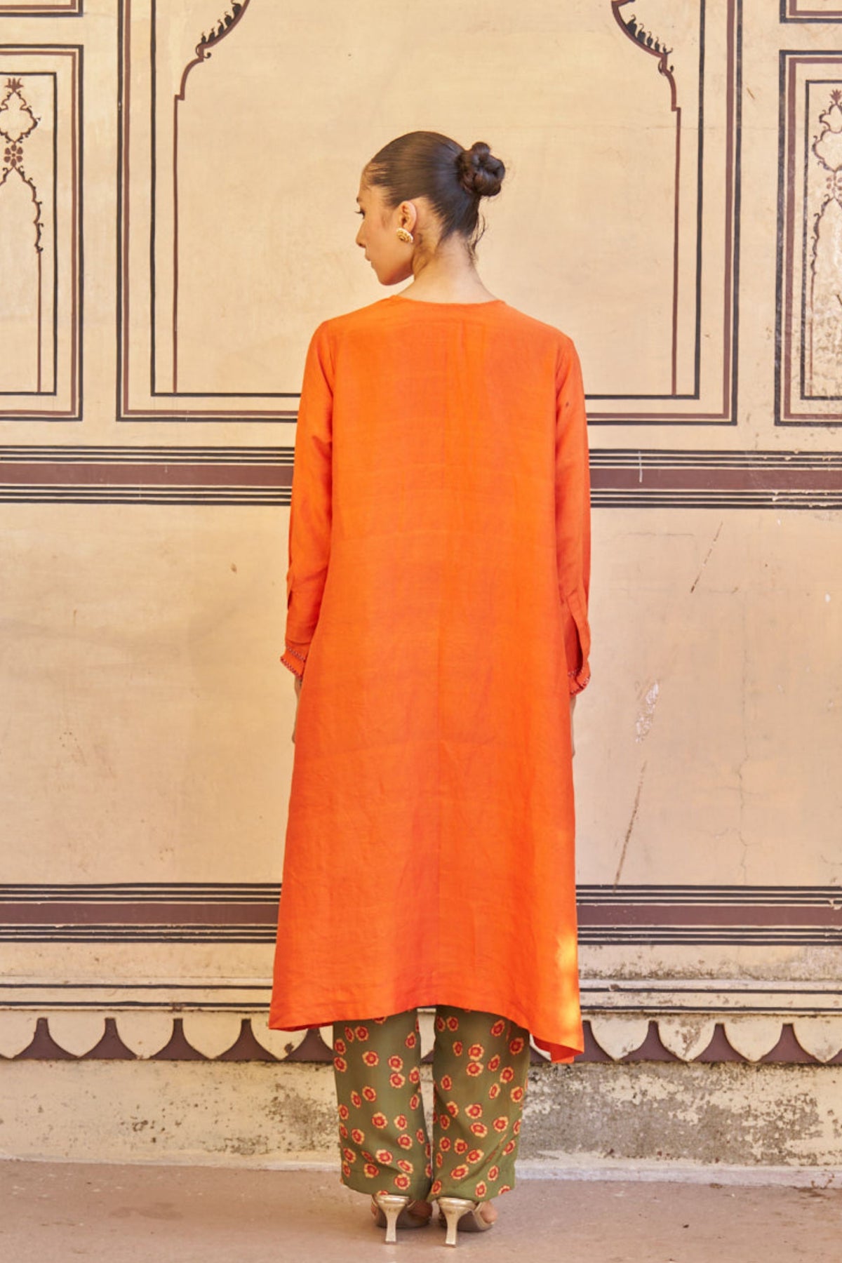 Kesariya Kurta Set