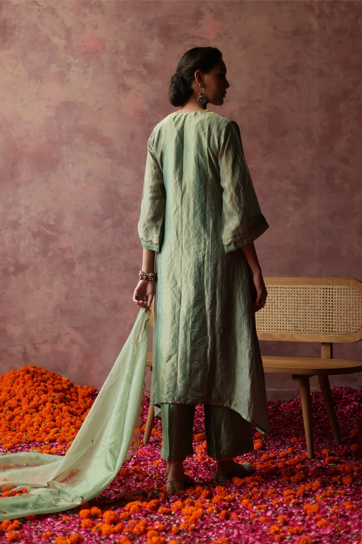 Green Paakizah Kurta Set