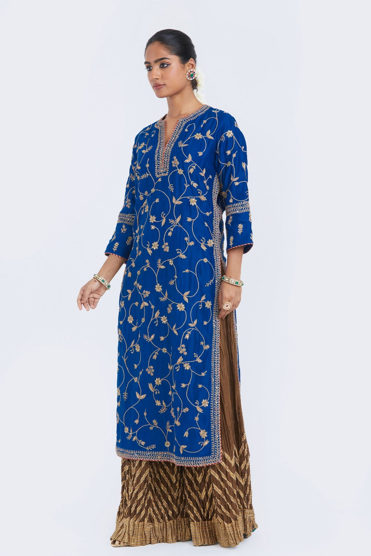 Blue Chelsea Sharara Set