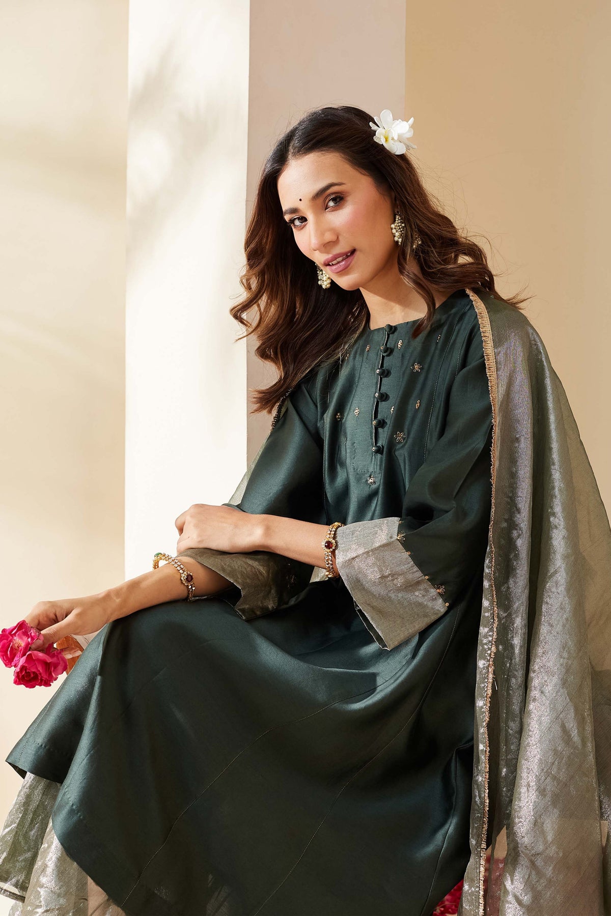 Royal Green Nazneen Kurta Set