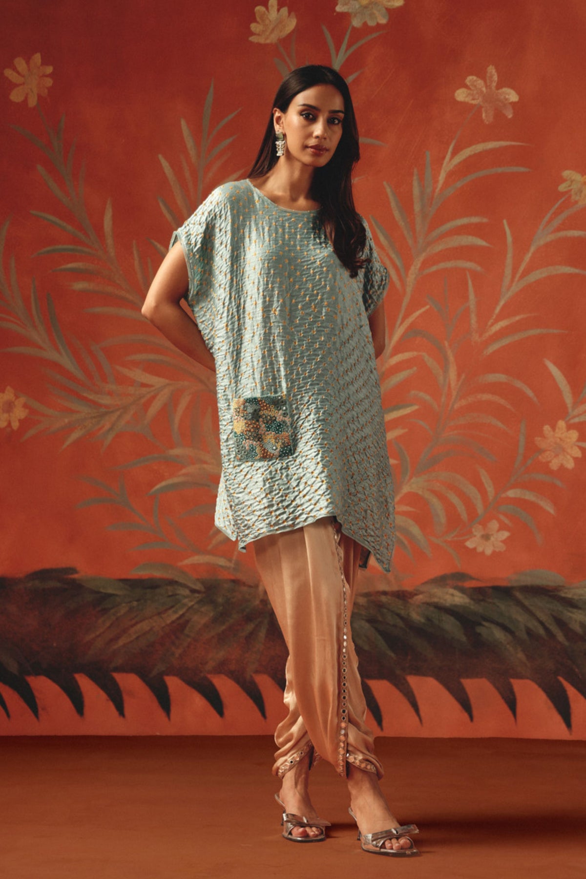 Mirrorwork Tulip Dhoti