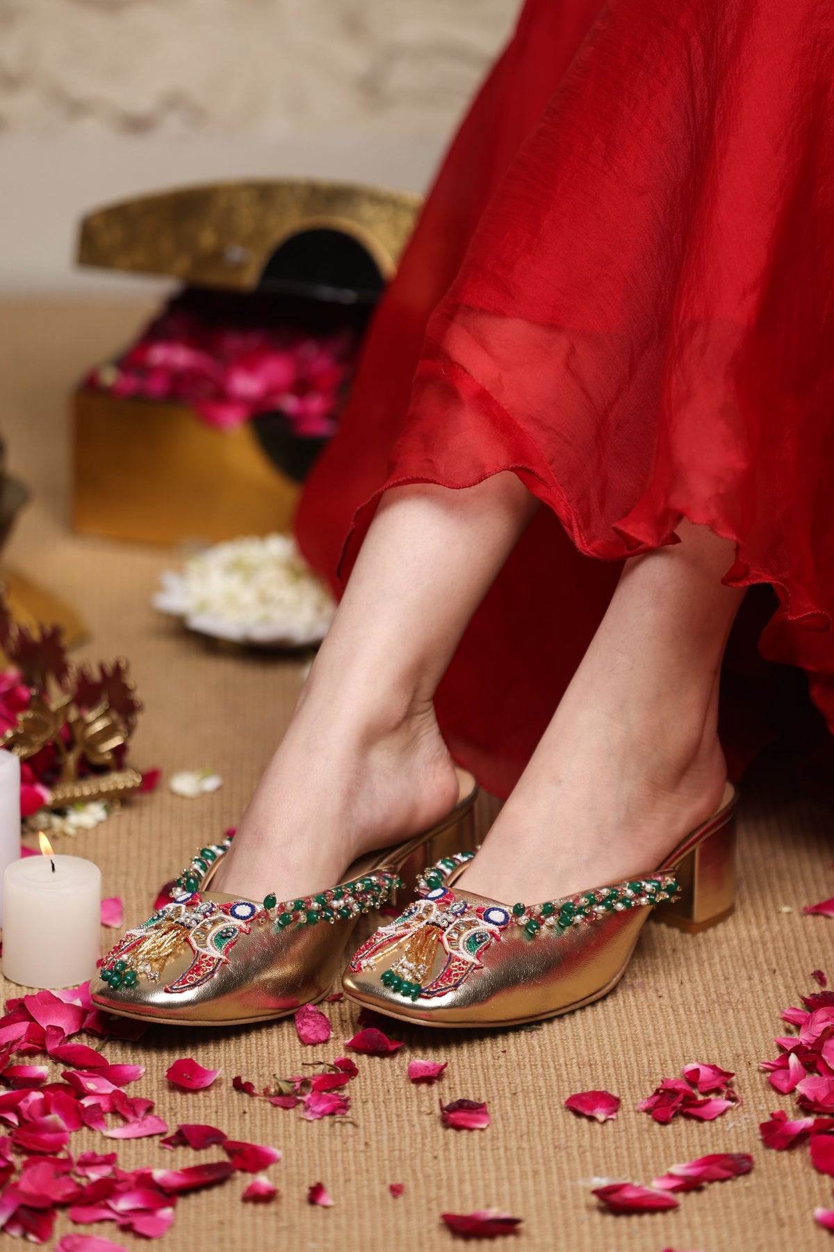 Mayurakshi Mule Heels