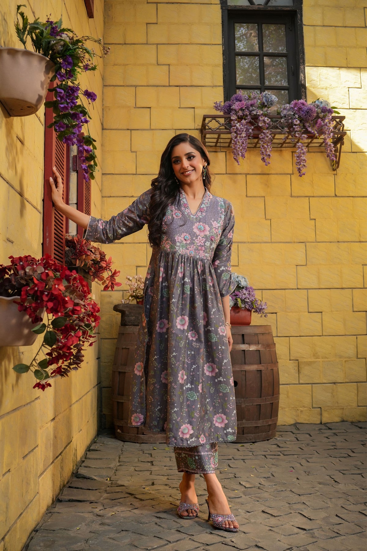 Mughal Frockstyle in Purple