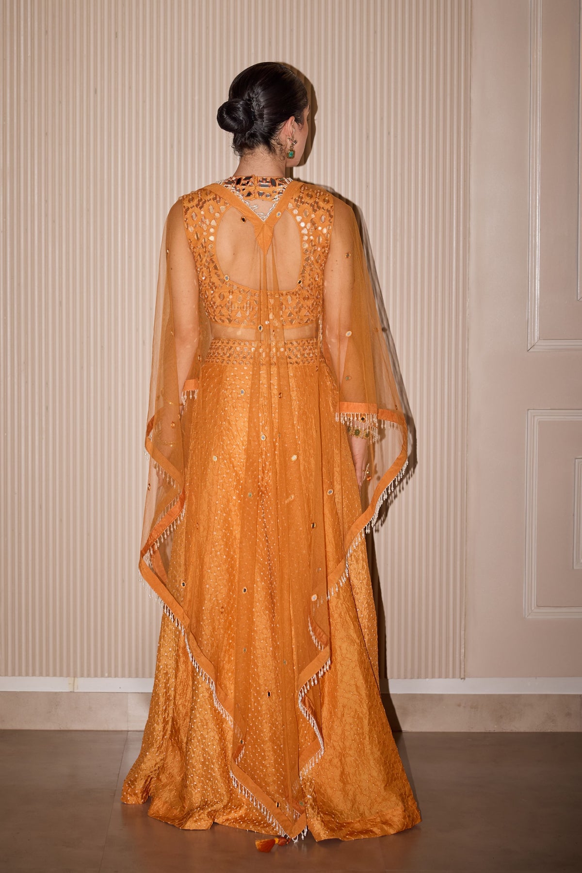 Tulle Dupatta With Tassels