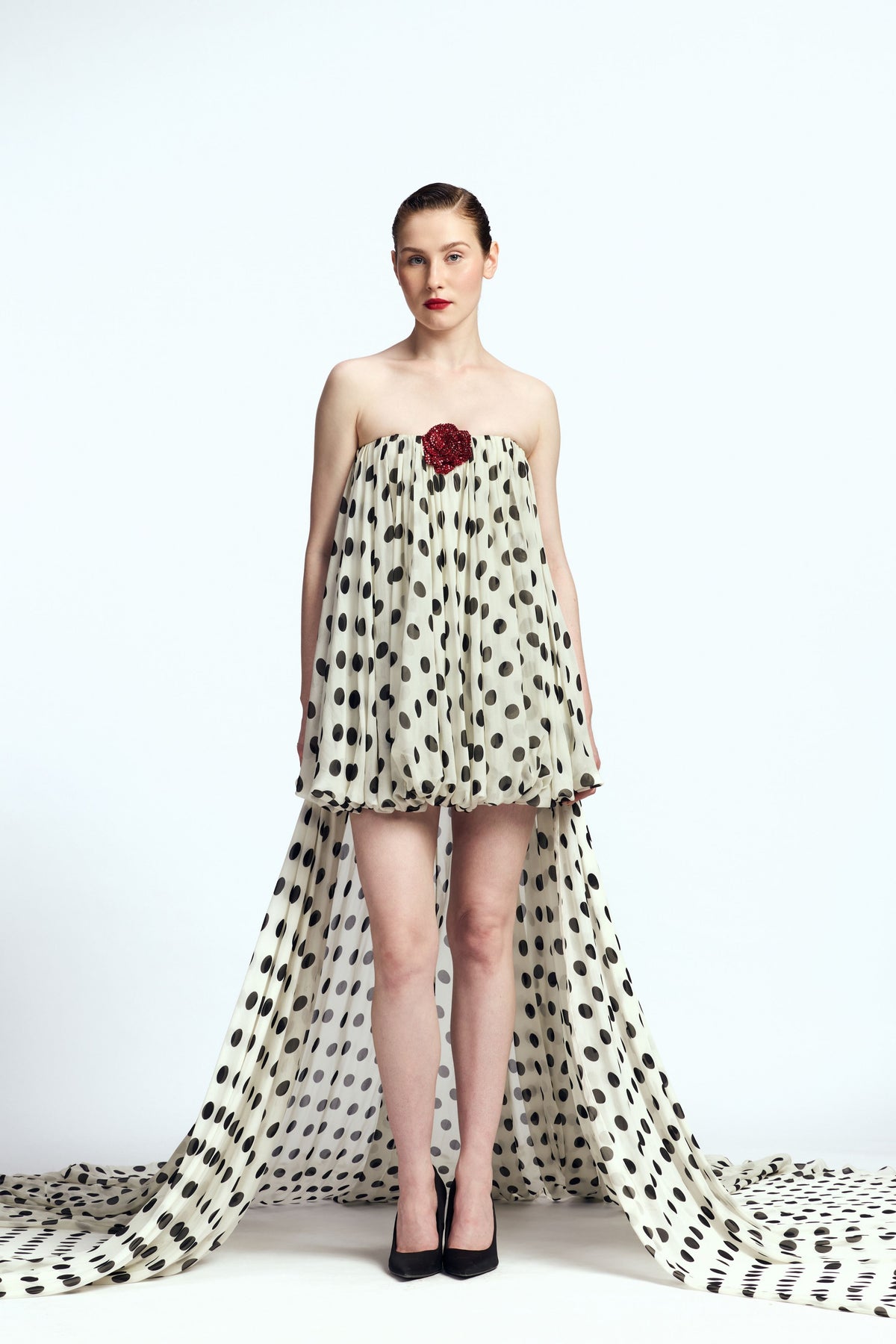 Strapless Balloon Mini Dress