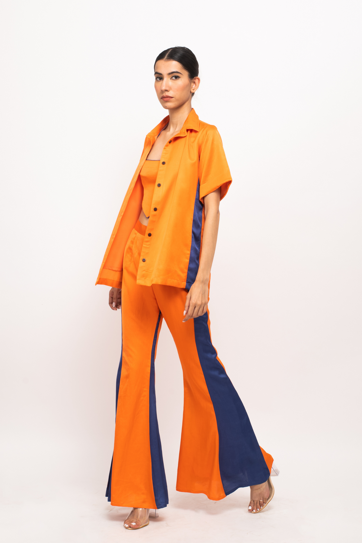 Orange and Blue Co-ord Set