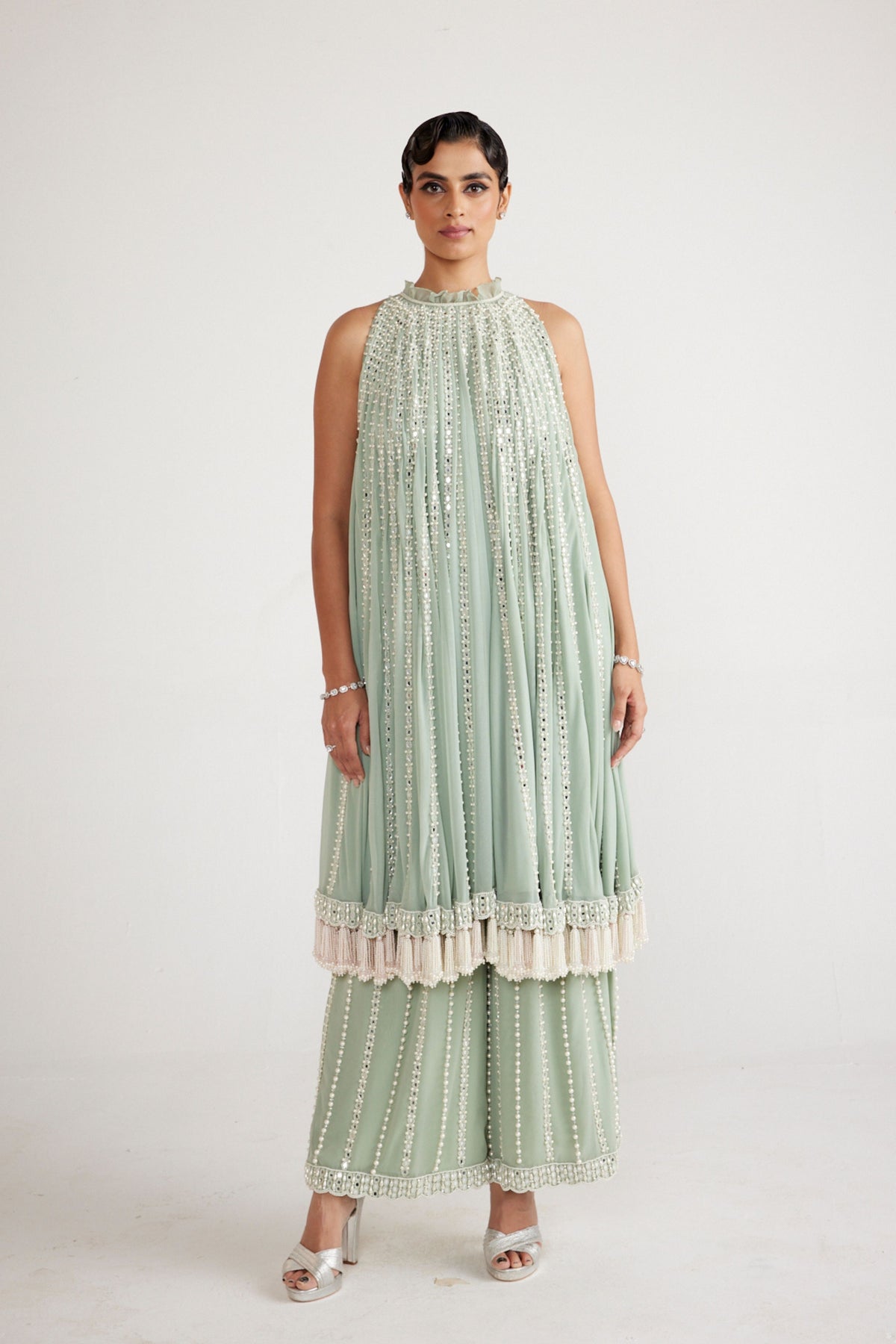 Powder Mint Green Kurta Set