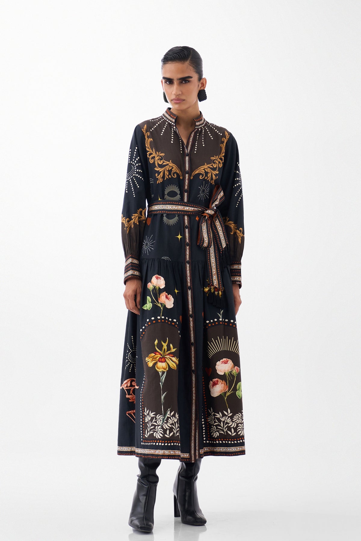Celia Maxi Postcards Petals Dress