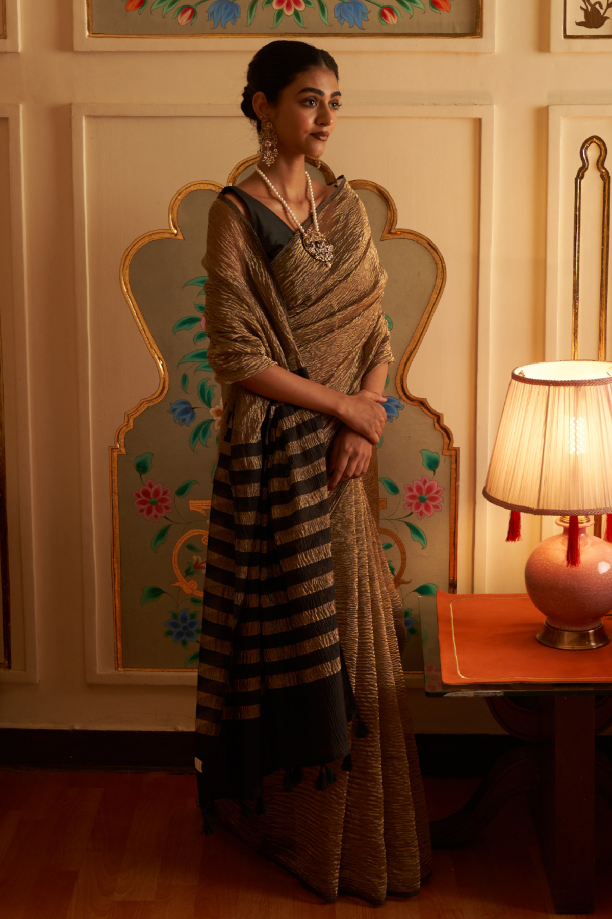 Afreen Gold Saree