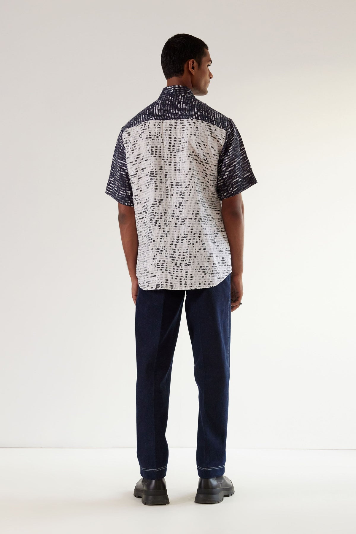 Upscale Camo-Block Patch Shirt