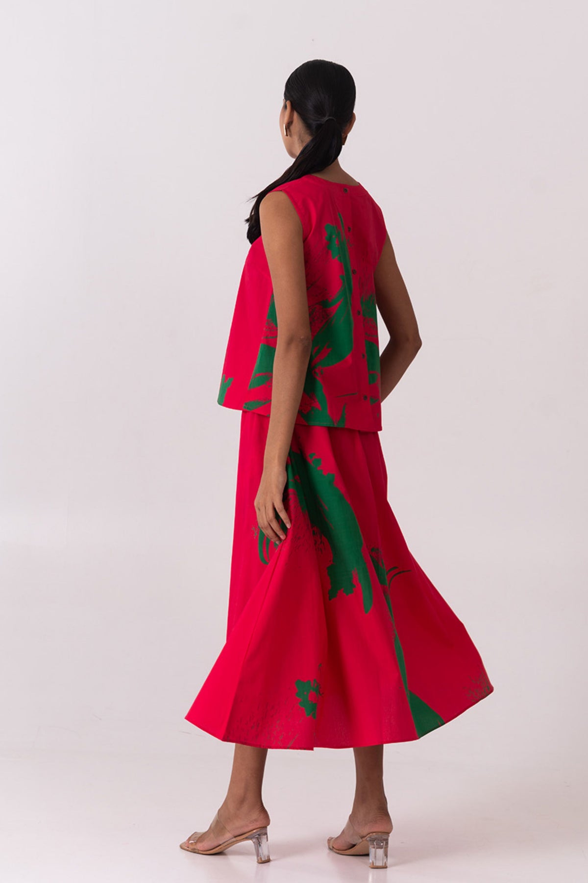 Fluid Dark Pink Skirt