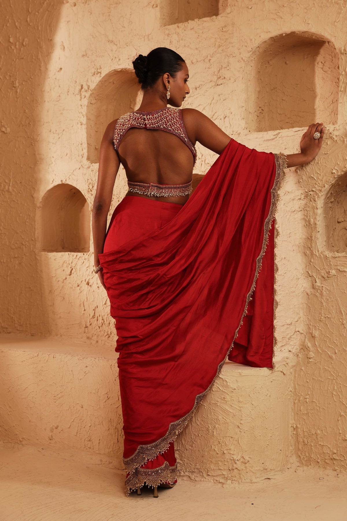 Miera Pre-Draped Saree Set