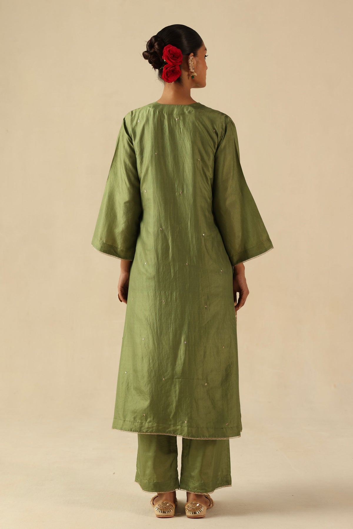 Green Kohinoor Kurta Set