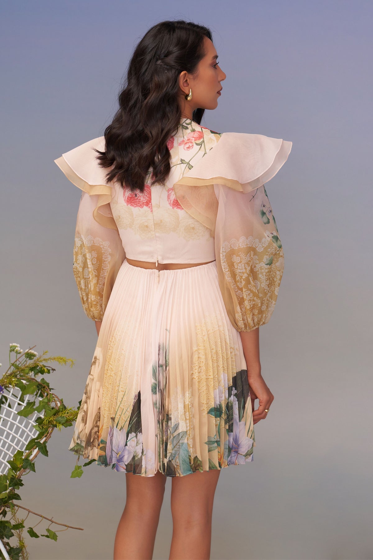 Snowing Cut-out Mini Dress