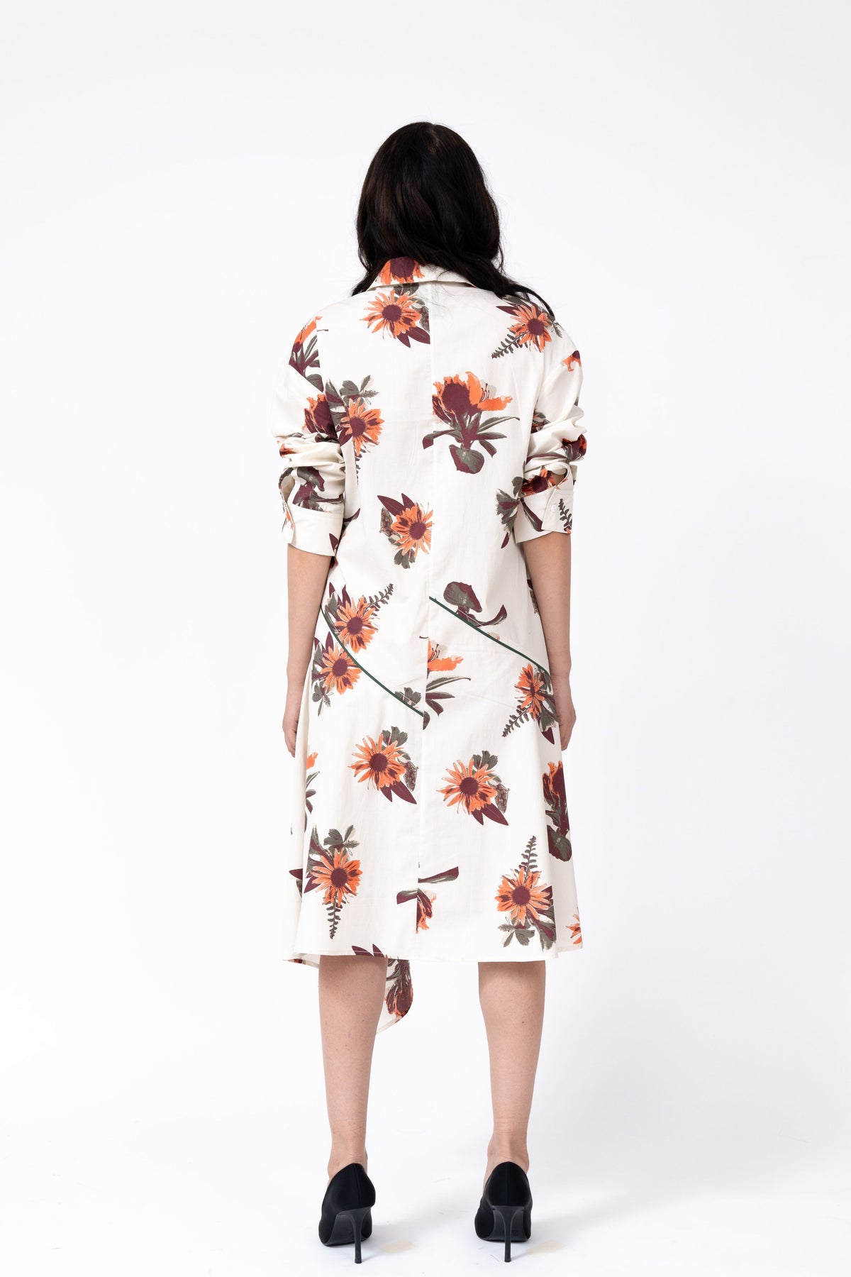 Bouquet Slide Shirt Dress