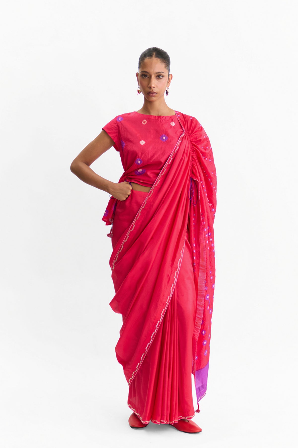 Nova Tomato Saree