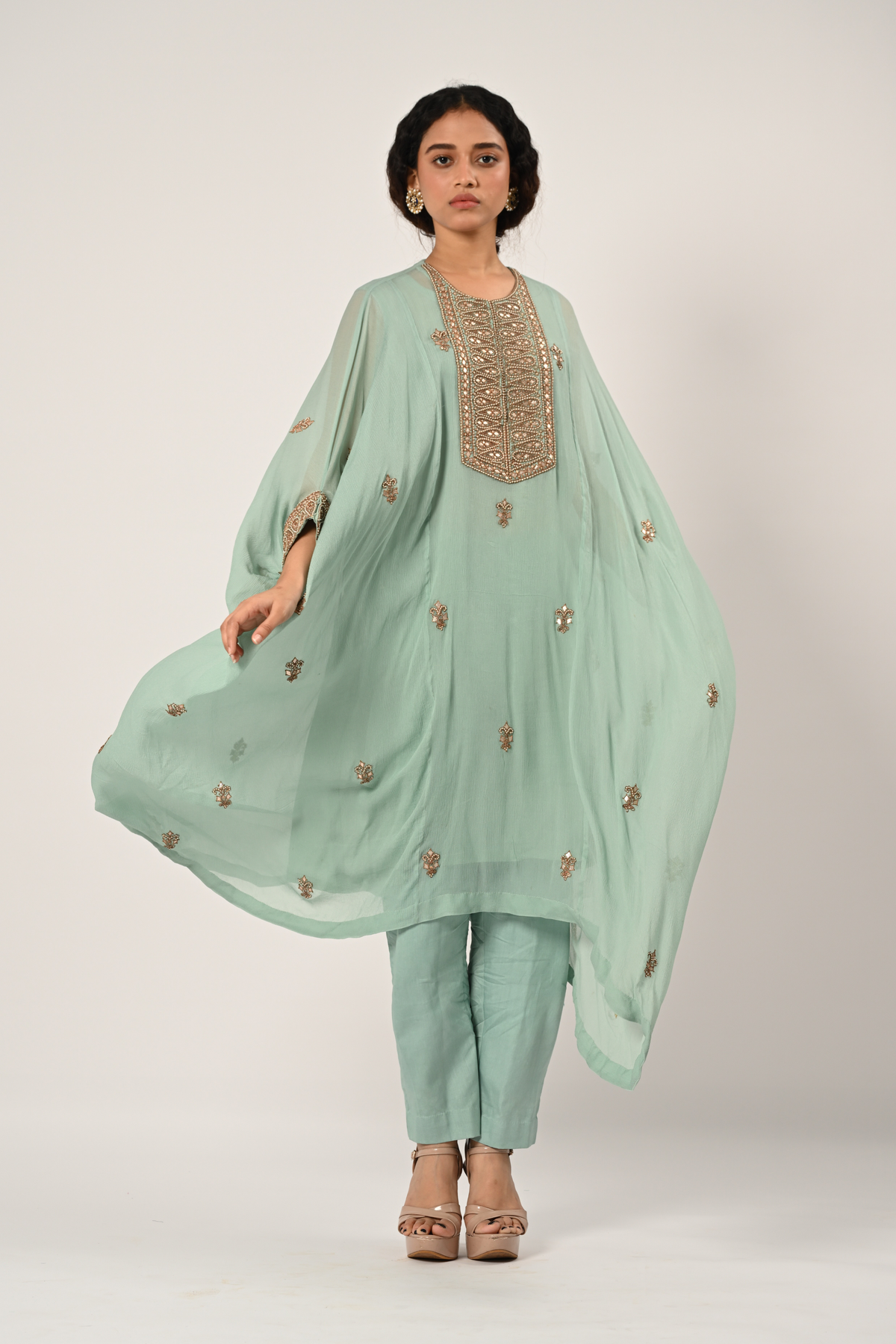 Powder Blue Kaftan Set