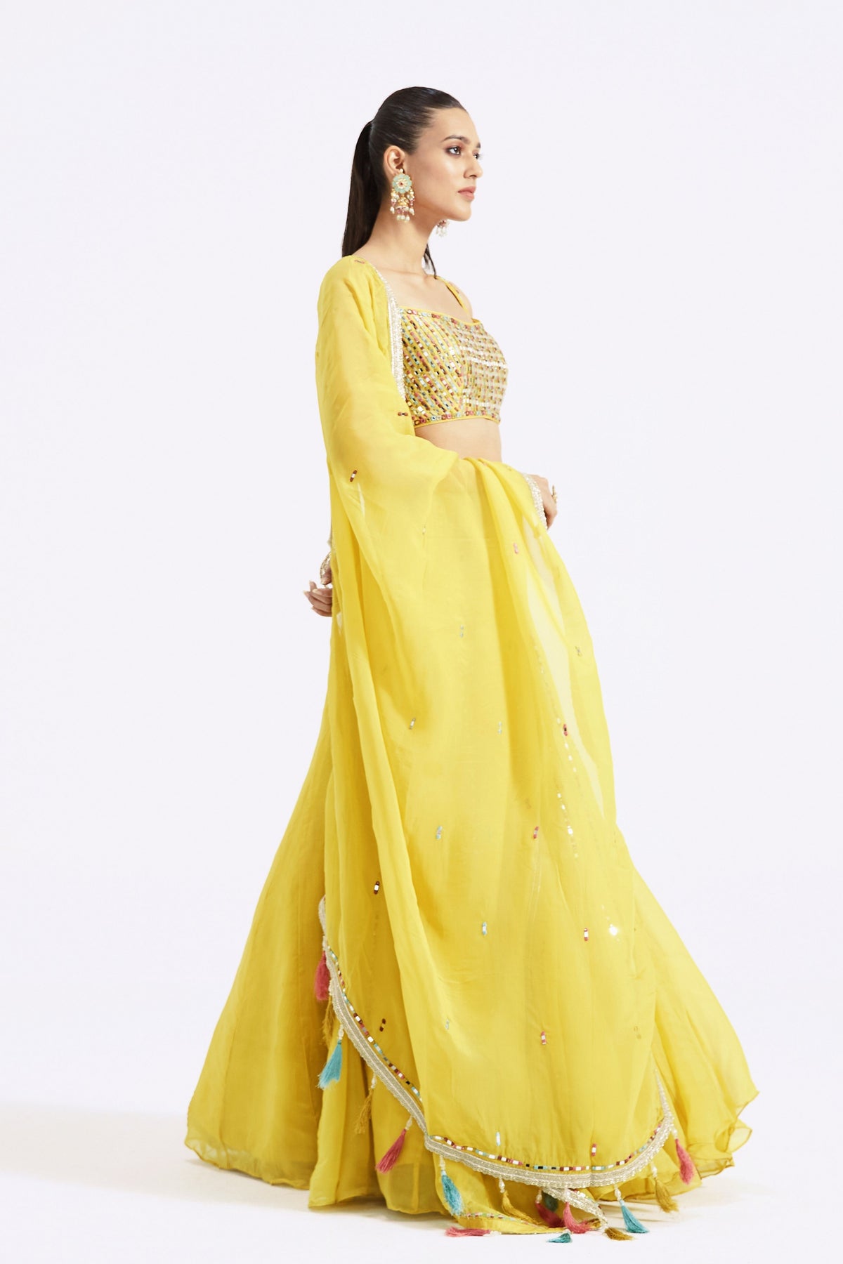 Lemon Yellow Lehenga Set