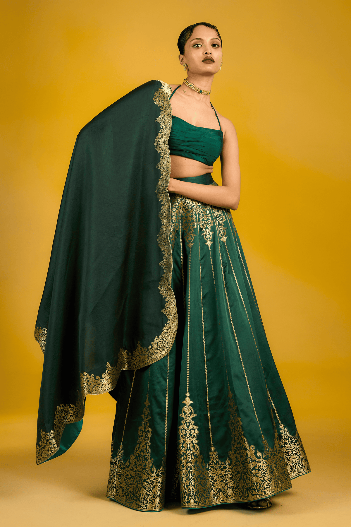 The Jade Lehenga