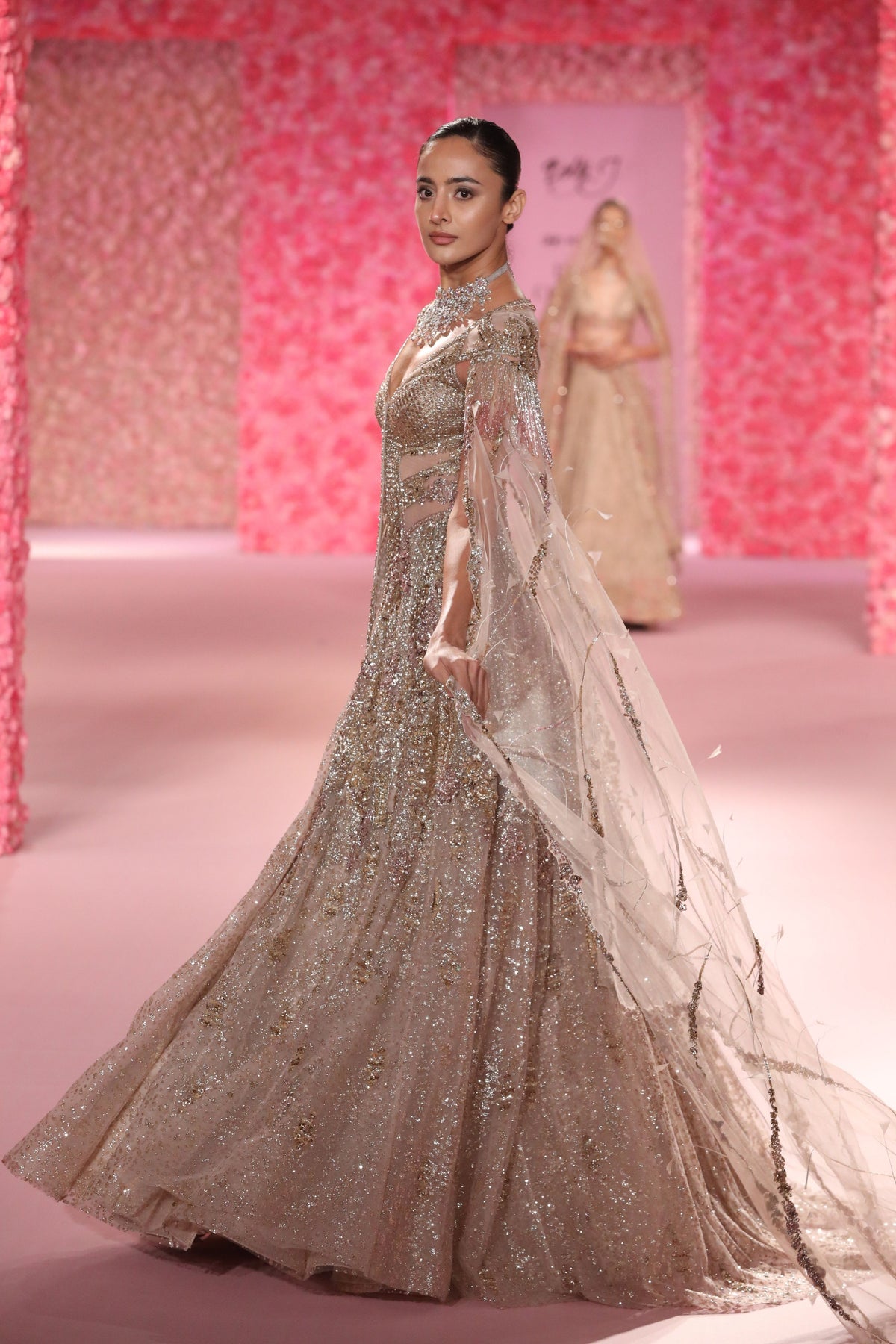 Elise Gold Lehenga Set