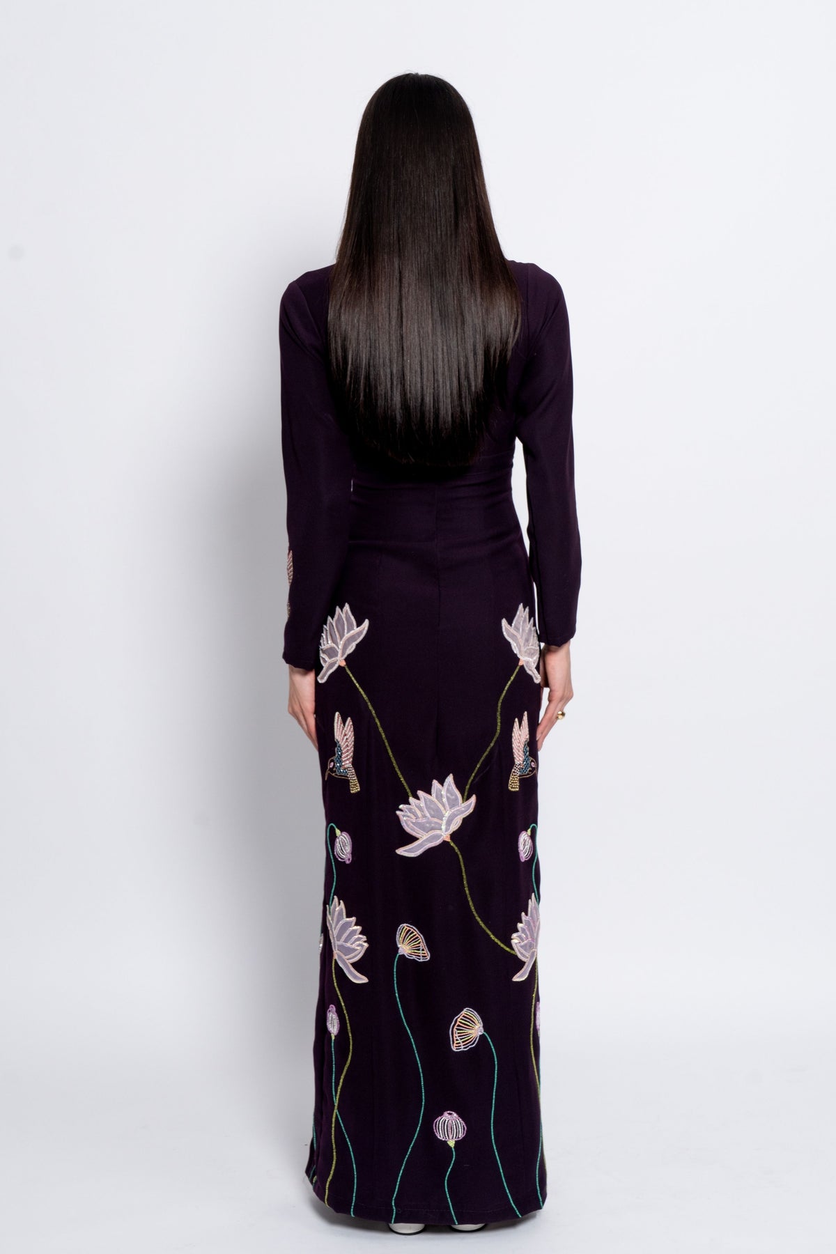 Burgundy Starlight Gown