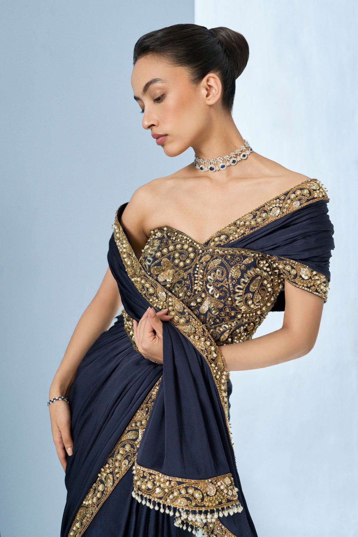 Saree With Corset