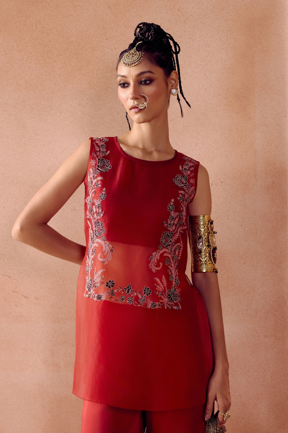 Maroon Tunic Set