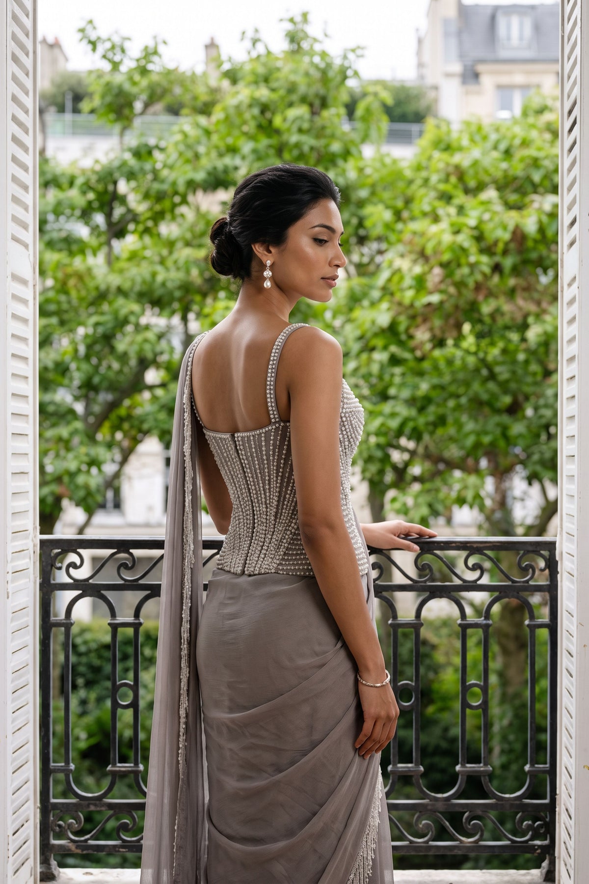 Vesper Draped Saree Set