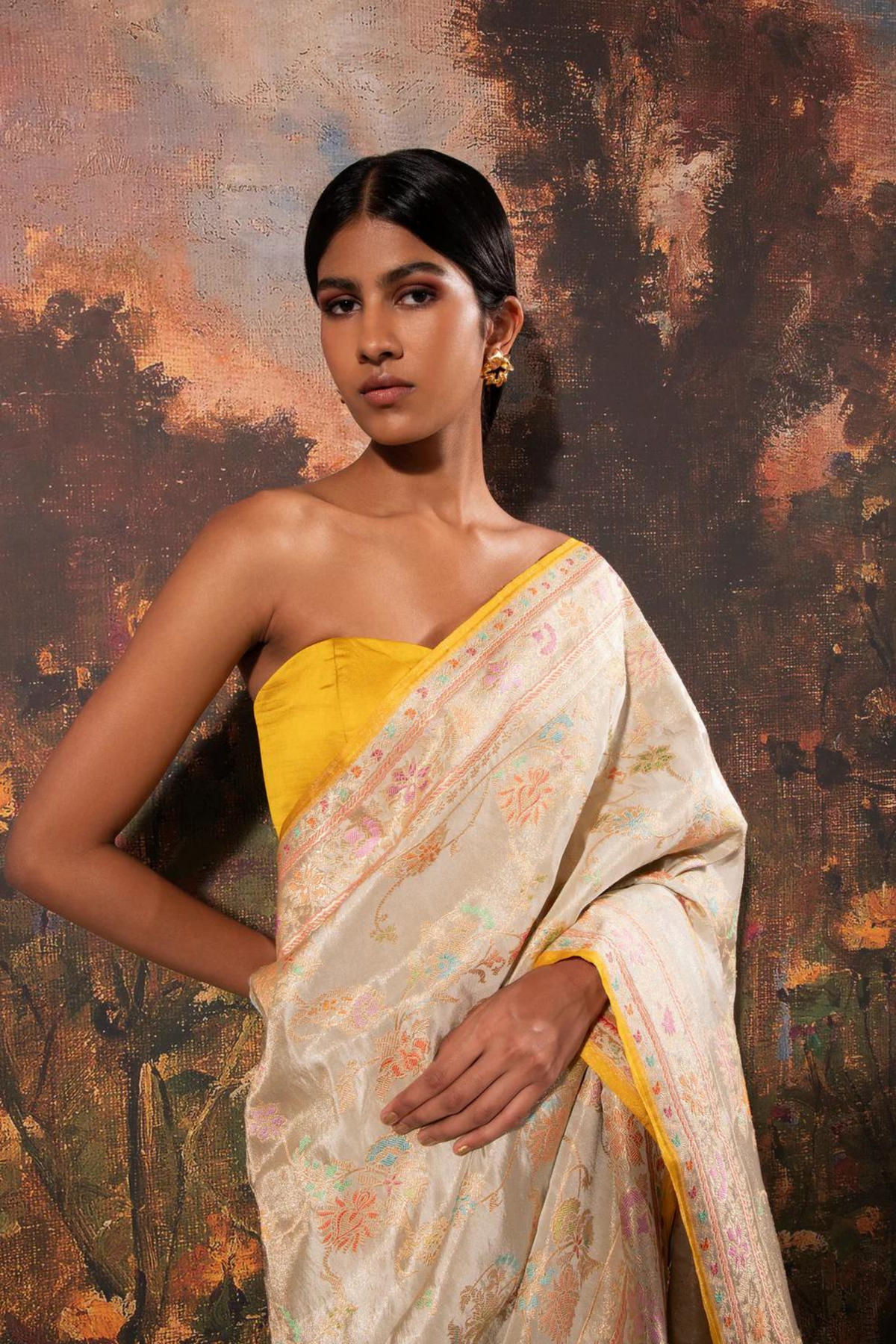 Handwoven Light Green Tissue Saree