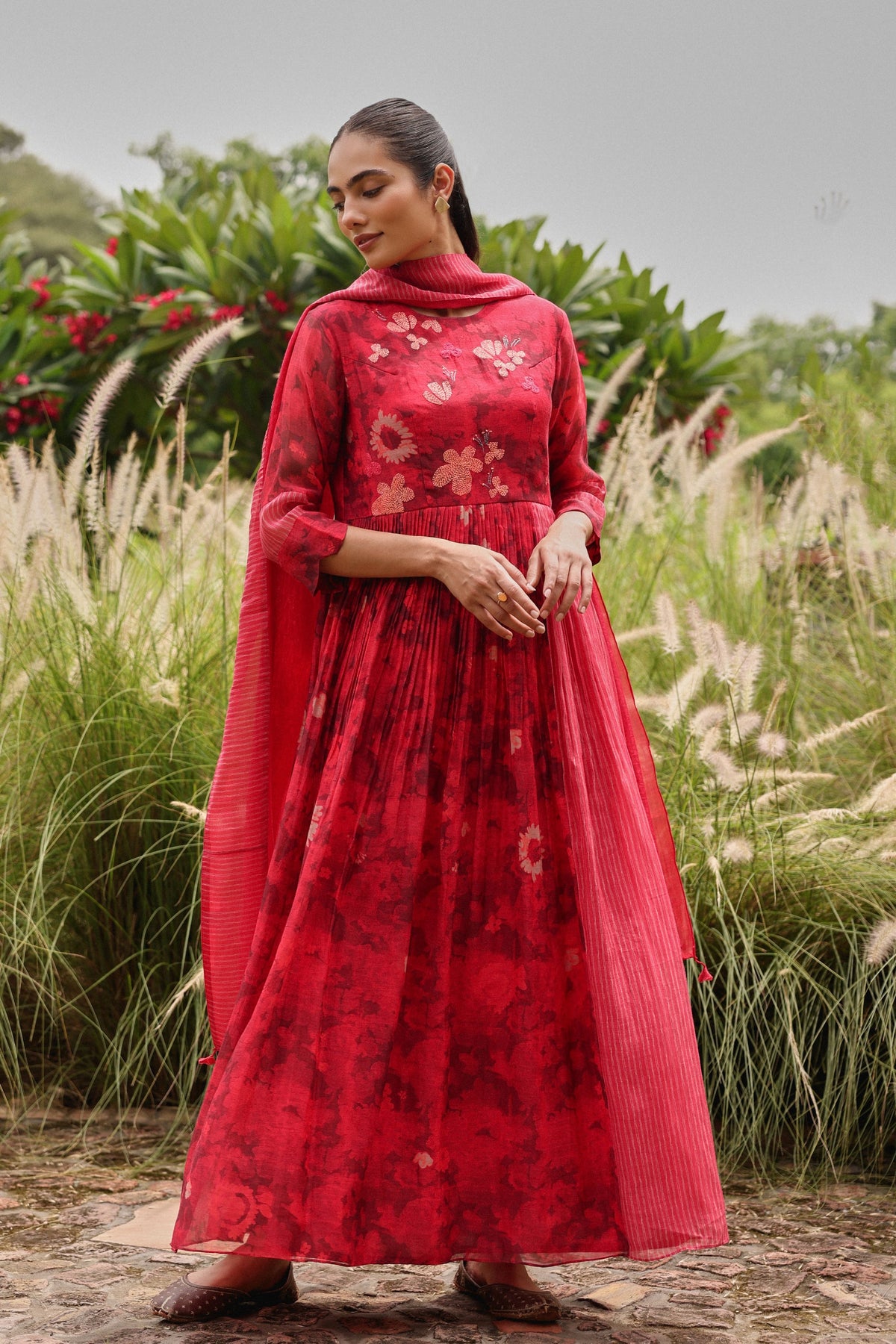 Rosewood Bloom Anarkali