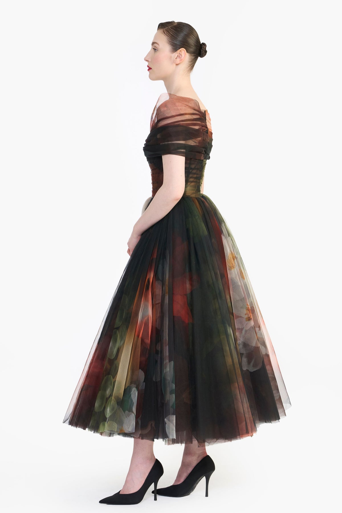 Sculpted Draped Midi