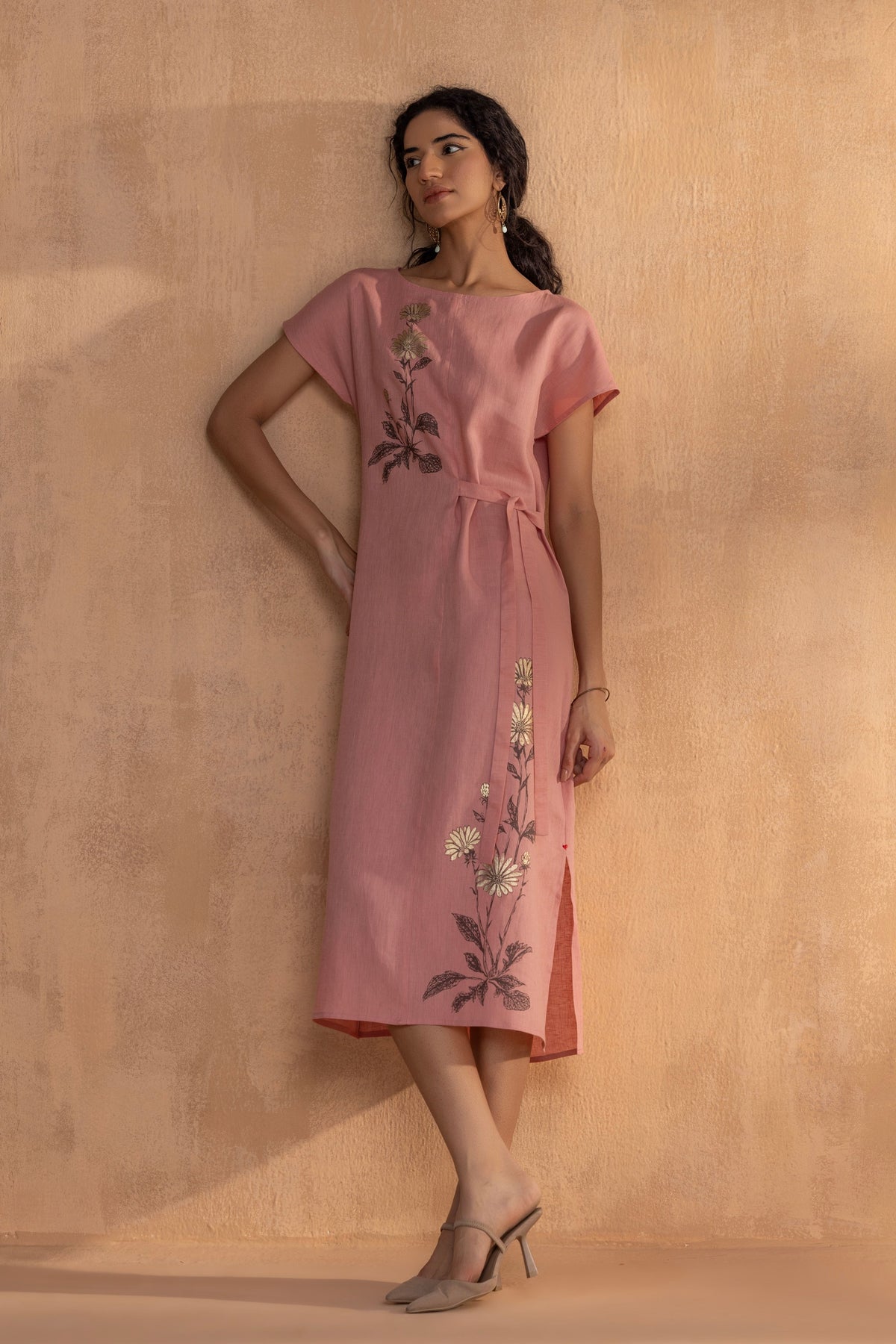 Golden Daisy Bow Dress