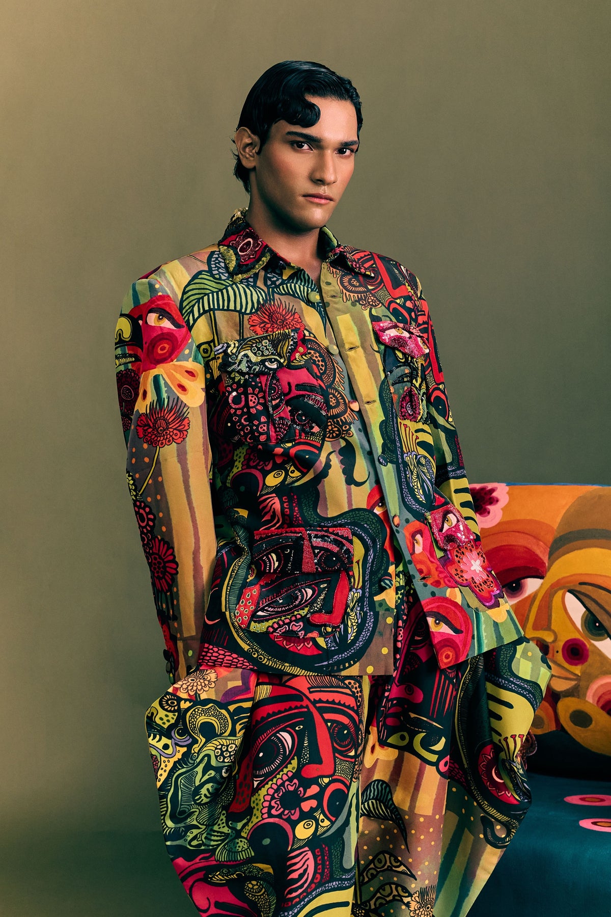 Junnon  Printed Vessel Trouser