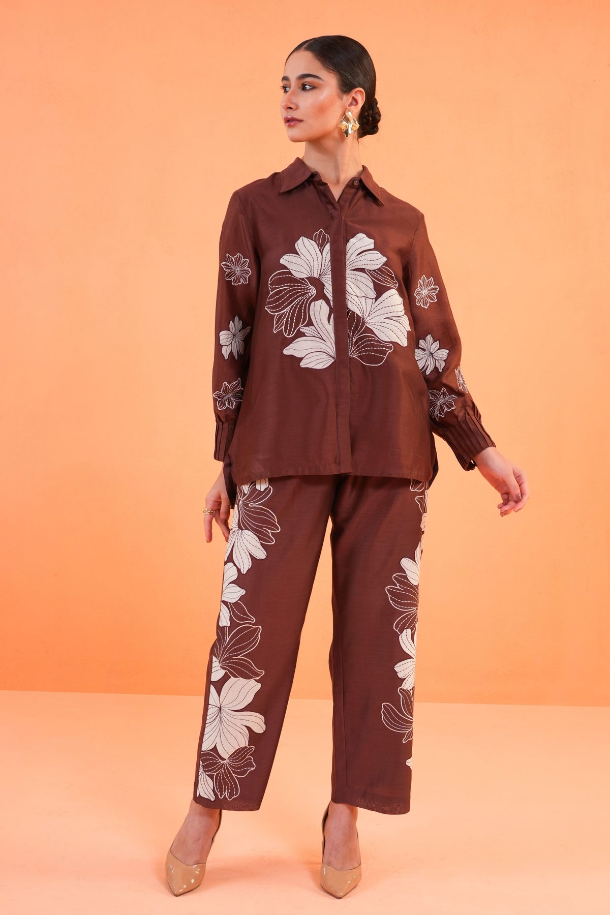 Brown Noir Co-ord Set